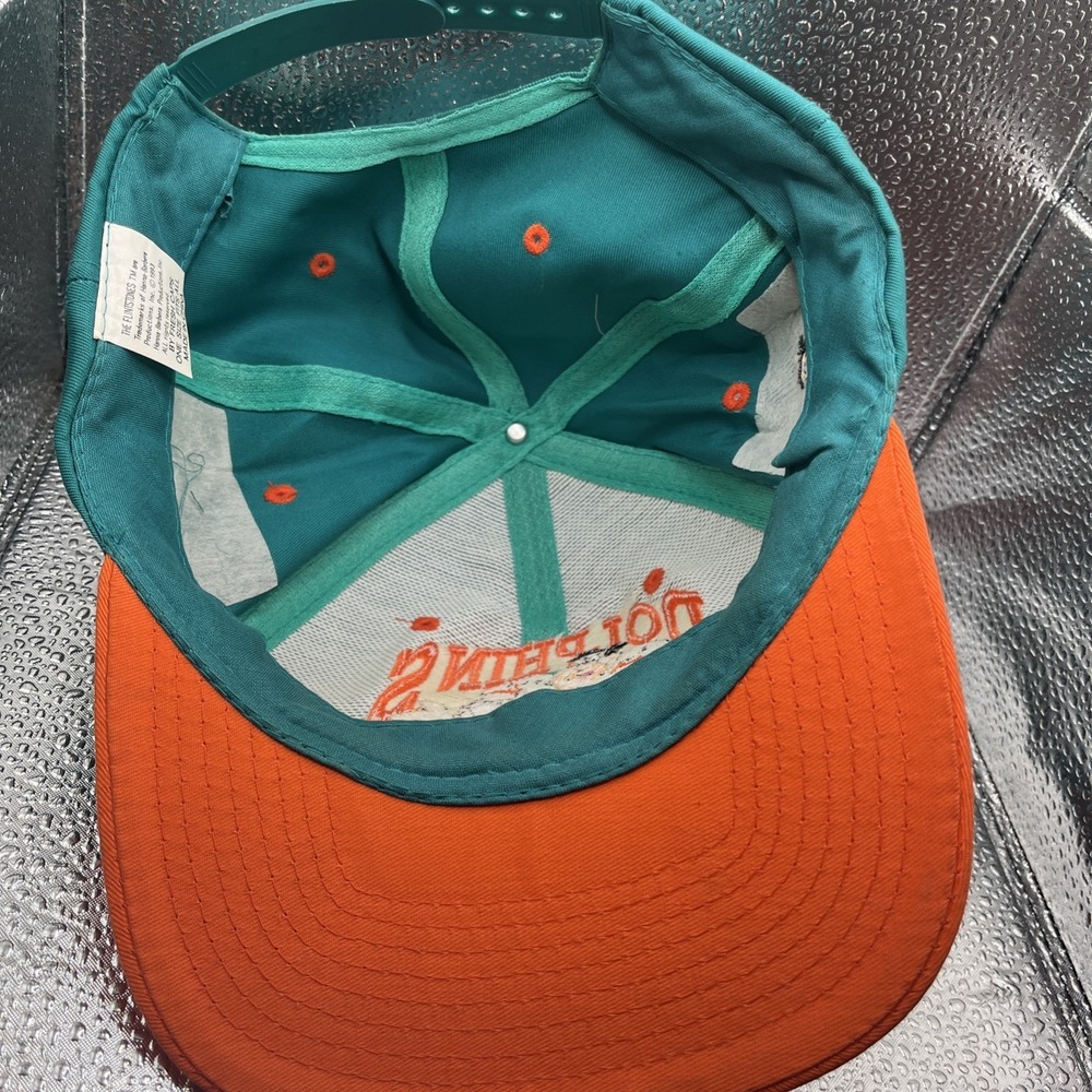 Flintstones Miami Dolphins Snapback Hat Vintage 1993 EUC Excellent Used Cond - Picture 5 of 10